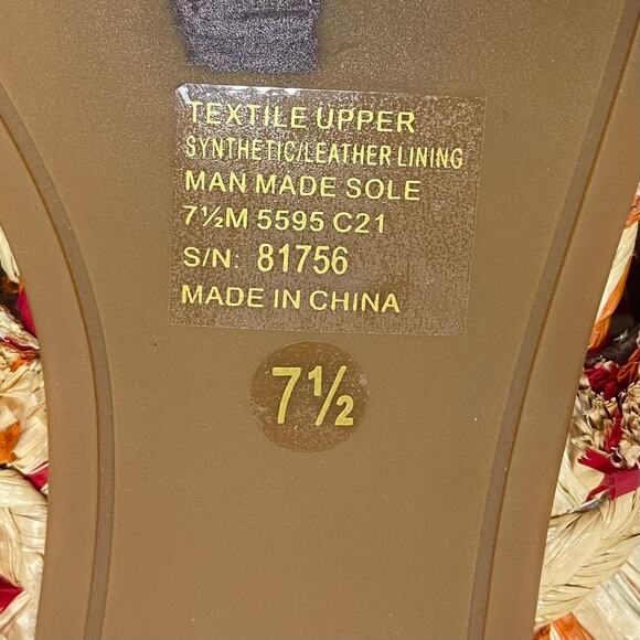 Tory Burch Raffia Thong Flat Sandals in Red - Picture 8 of 8